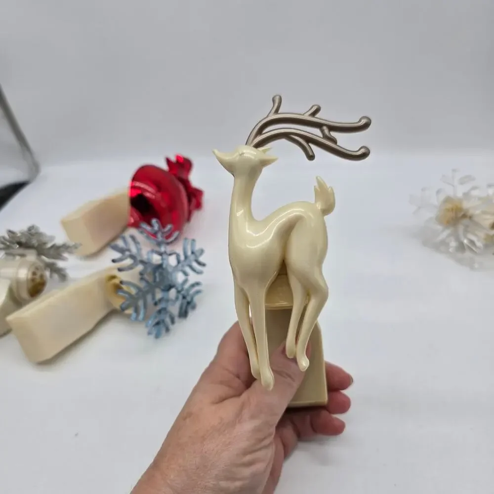 Bath Body Works Wallflower Plugin LOT (5) Christmas Snowflakes Reindeer Ornament
